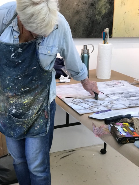 Madeline Garrett Abstract Layering Workshops in Santa Barbara CA