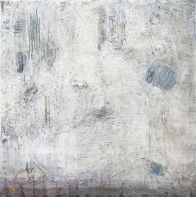Madeline Garrett urban inspired abstract painting  in oil & cold wax