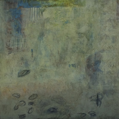 Madeline Garrett oil & cold wax abstract painting